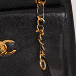 Chanel 1994 Caviar Turnlock Pocket Tote 24K GP - FashioNica