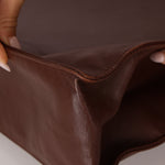 Chanel 1994 Chocolate Calfskin Chunky Chain Tote - FashioNica