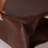 Chanel 1994 Chocolate Calfskin Chunky Chain Tote - FashioNica