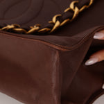 Chanel 1994 Chocolate Calfskin Chunky Chain Tote - FashioNica