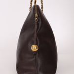 Chanel 1994 Chocolate Caviar Timeless Zip Tote 24k GP - FashioNica