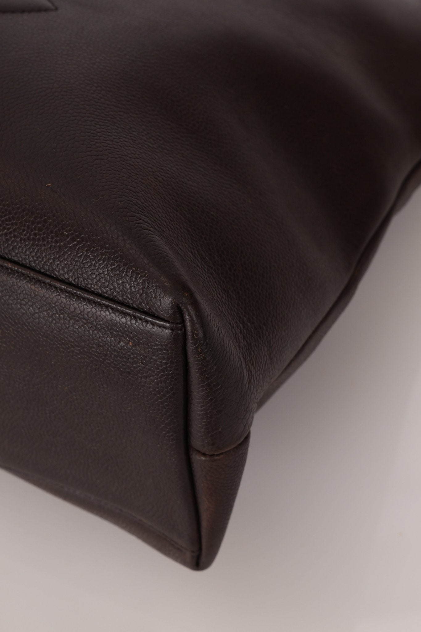 Chanel 1994 Chocolate Caviar Timeless Zip Tote 24k GP - FashioNica