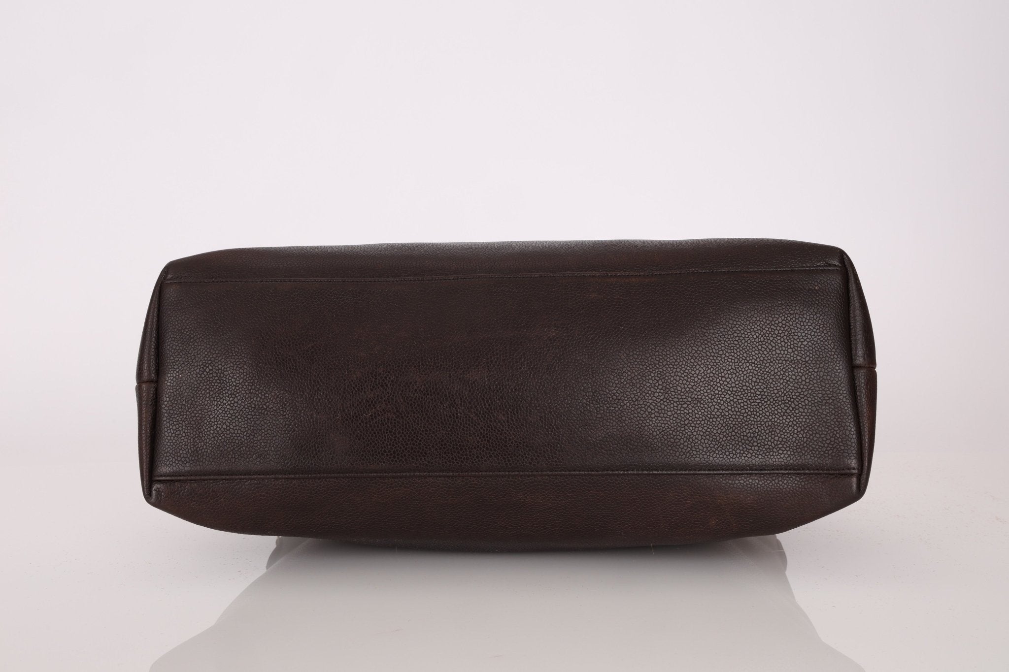 Chanel 1994 Chocolate Caviar Timeless Zip Tote 24k GP - FashioNica