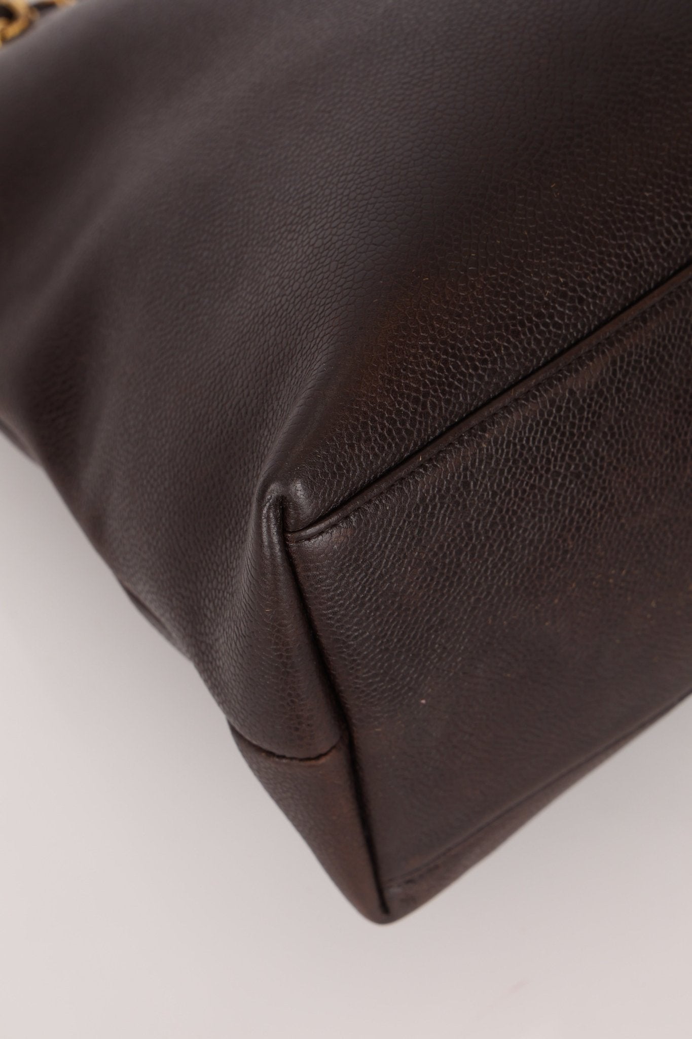 Chanel 1994 Chocolate Caviar Timeless Zip Tote 24k GP - FashioNica