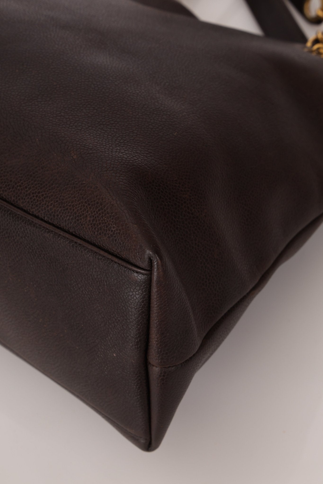 Chanel 1994 Chocolate Caviar Timeless Zip Tote 24k GP - FashioNica