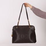 Chanel 1994 Chocolate Caviar Timeless Zip Tote 24k GP - FashioNica