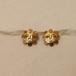Chanel 1994 Flower Clip - On Earrings 24K GP - FashioNica