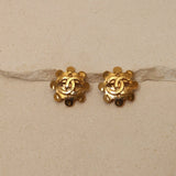 Chanel 1994 Flower Clip - On Earrings 24K GP - FashioNica