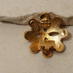 Chanel 1994 Flower Clip - On Earrings 24K GP - FashioNica
