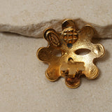 Chanel 1994 Flower Clip - On Earrings 24K GP - FashioNica