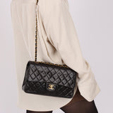 Chanel 1994 Lambskin Medium Classic Double Flap - FashioNica