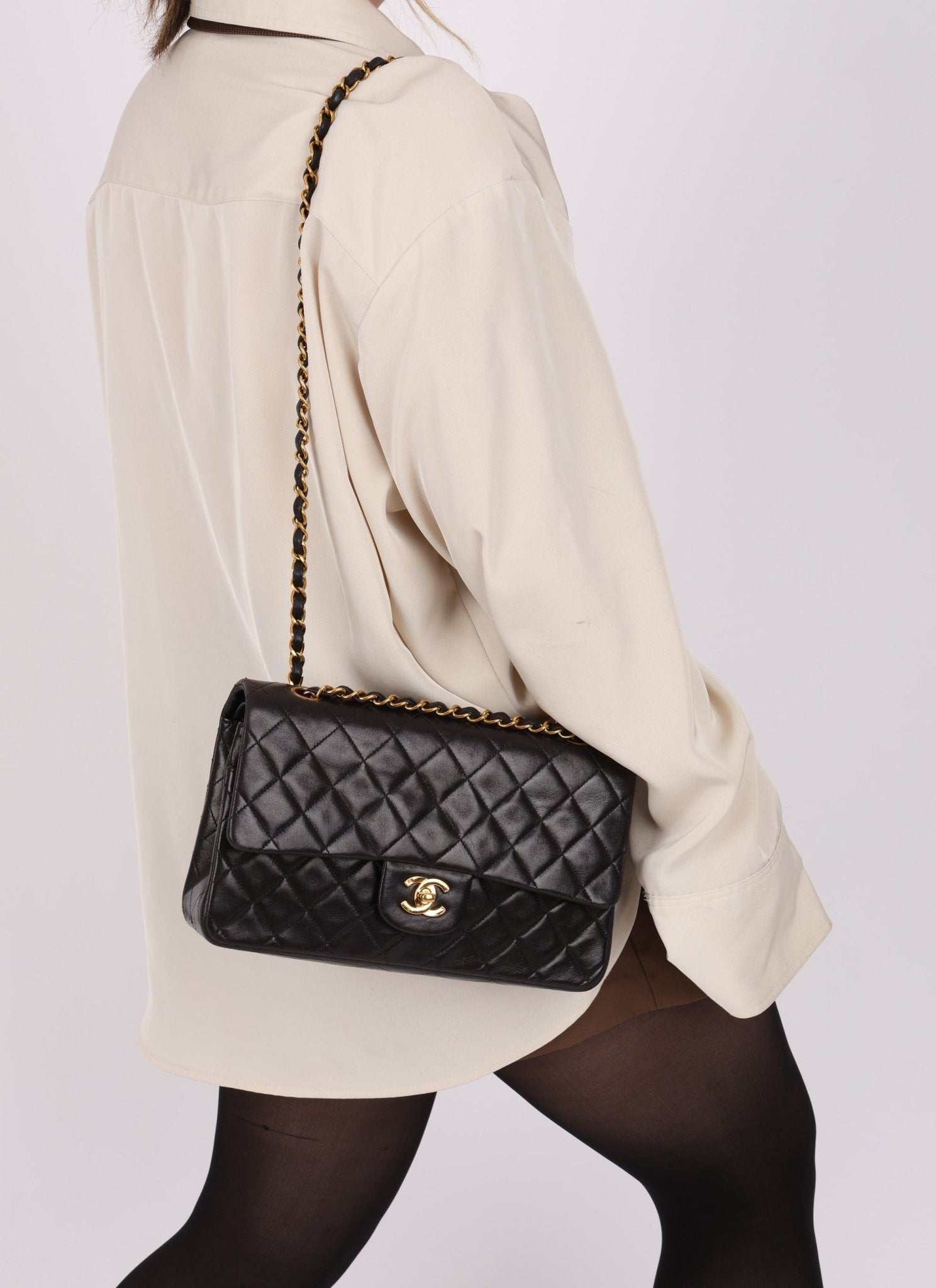 Chanel 1994 Lambskin Medium Classic Double Flap - FashioNica