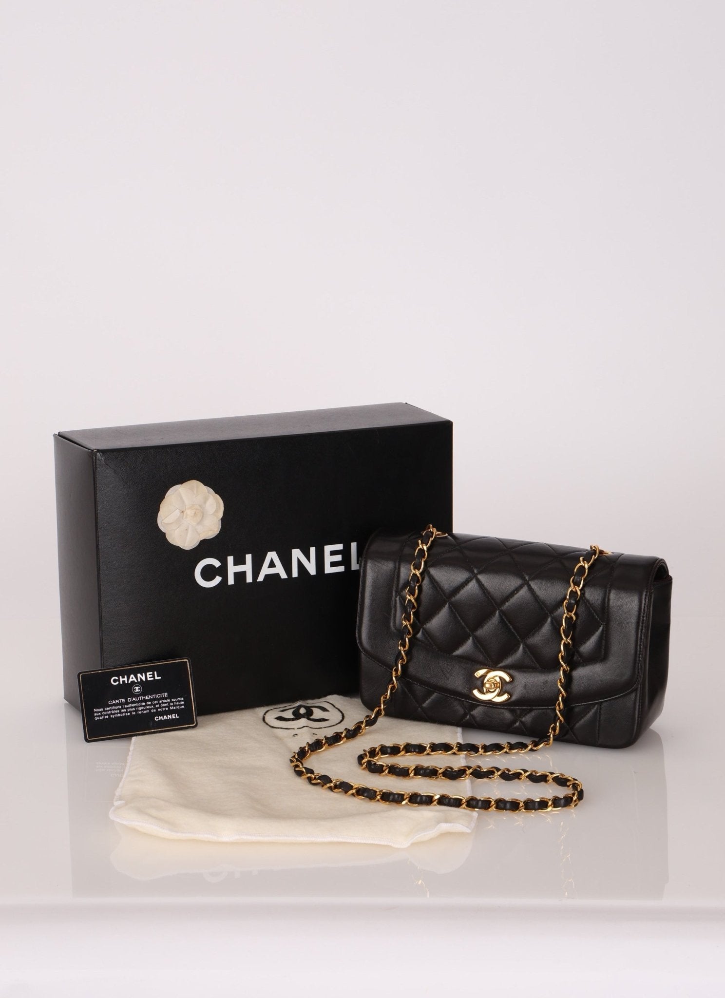 Chanel 1994 Lambskin Small Diana - FashioNica