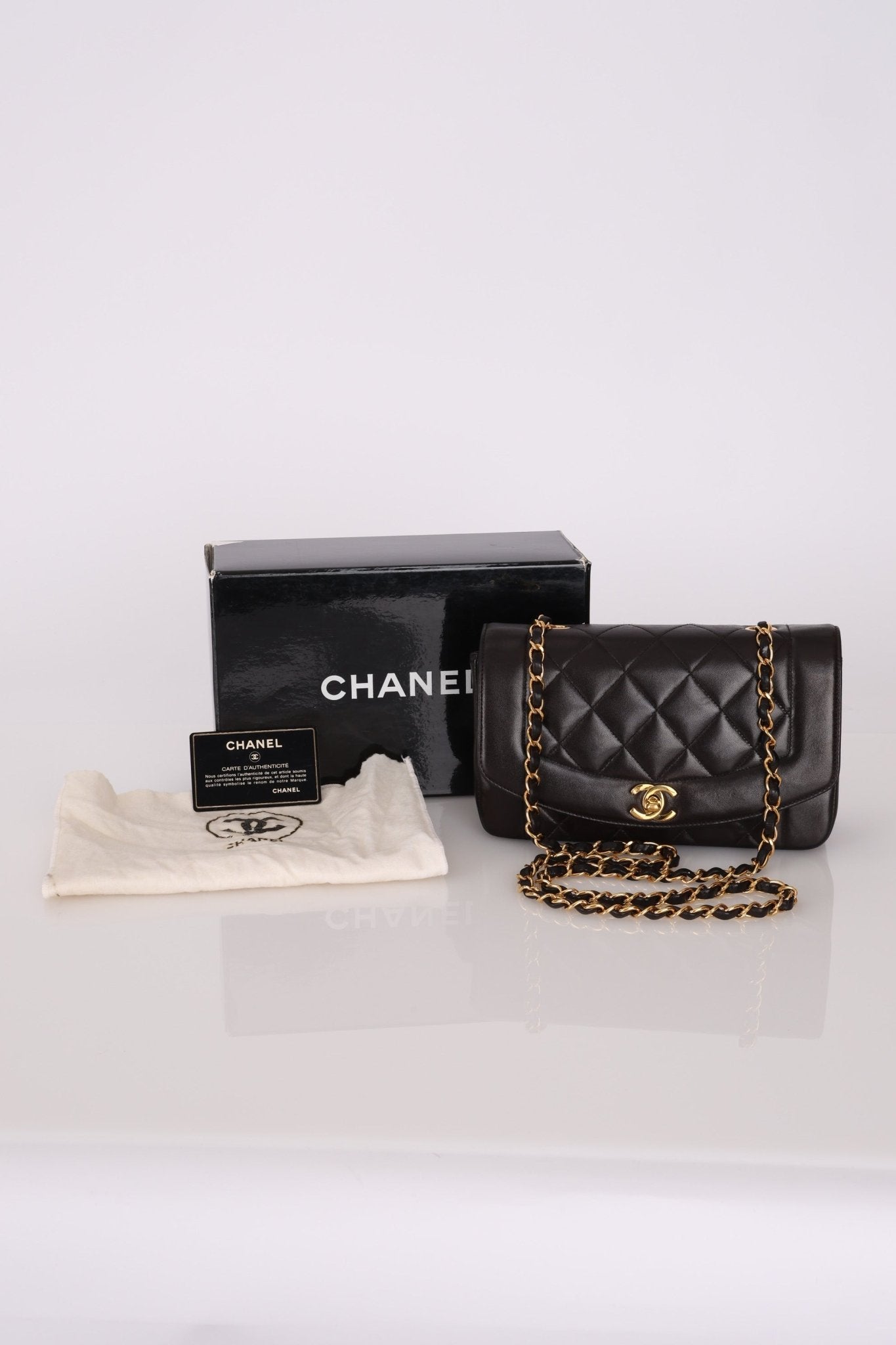 Chanel 1994 Lambskin Small Diana - FashioNica