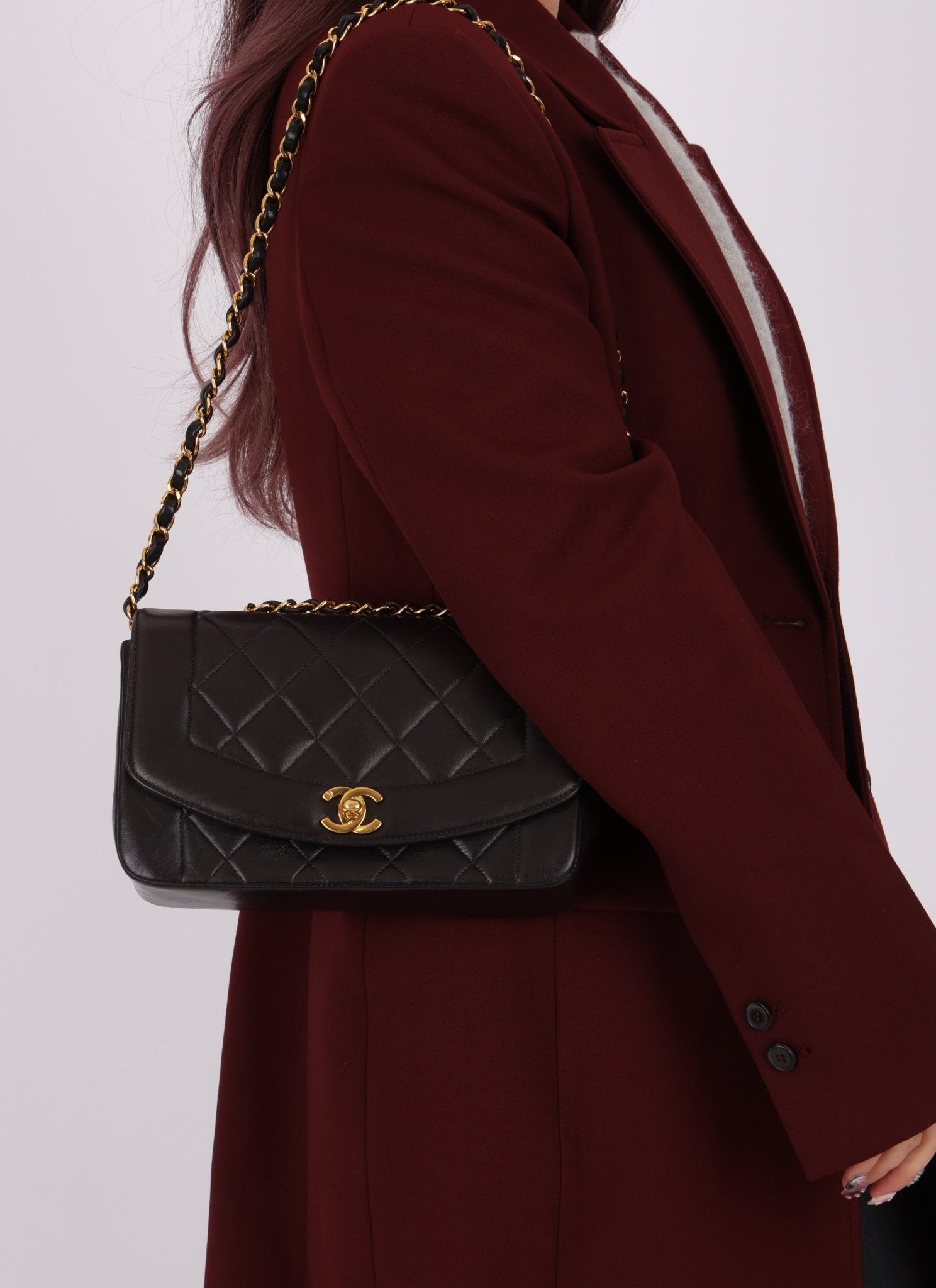 Chanel 1994 Lambskin Small Diana - FashioNica