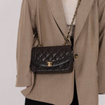 Chanel 1994 Lambskin Small Diana 24k GP - FashioNica