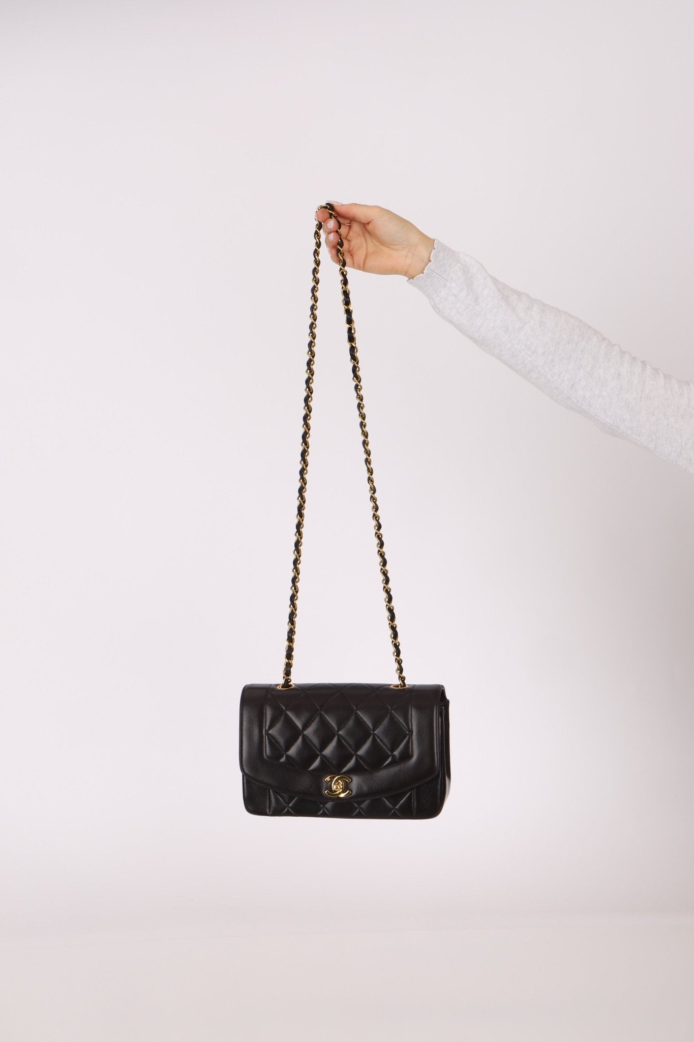 Chanel 1994 Lambskin Small Diana 24K GP - FashioNica