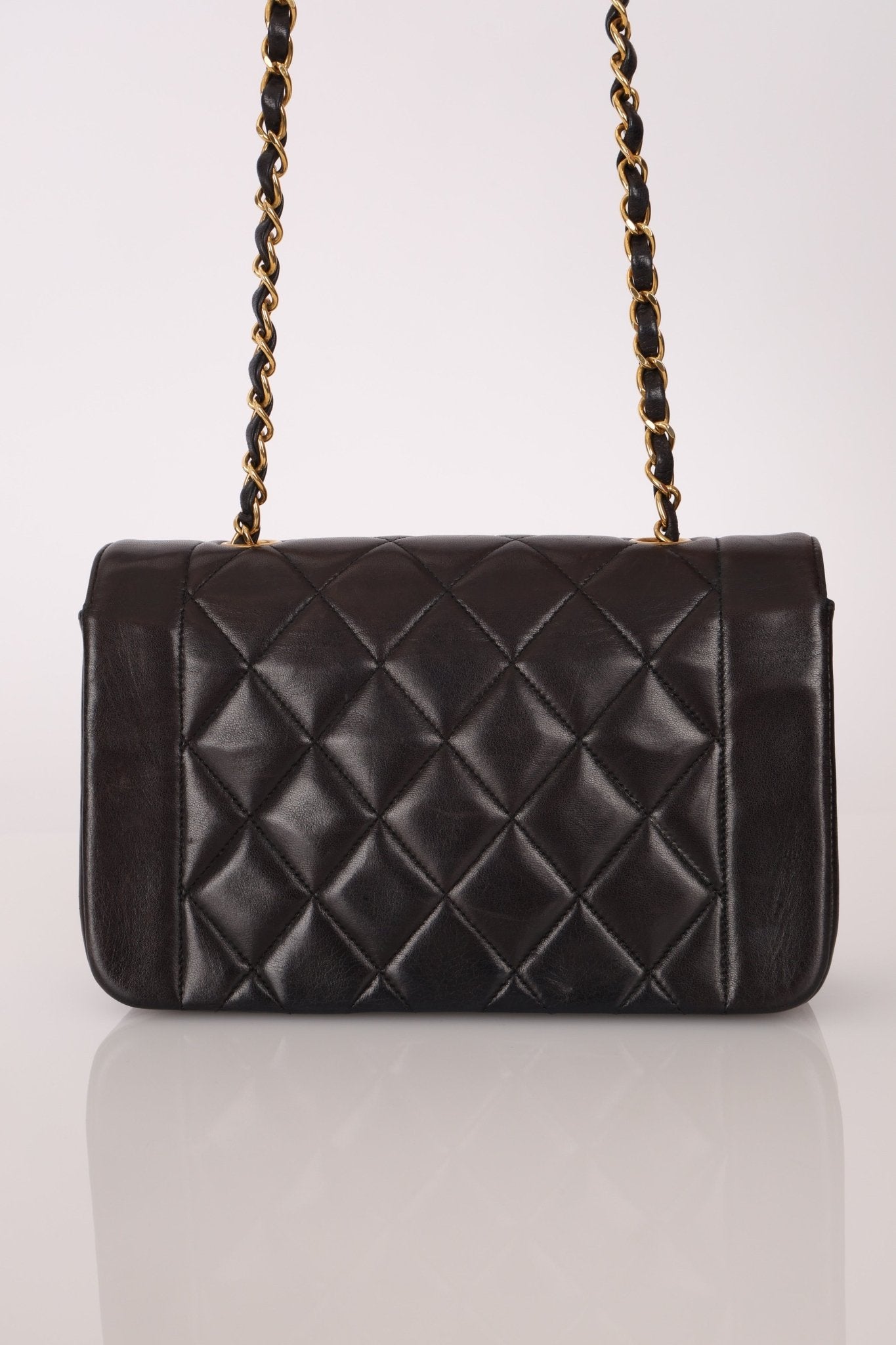 Chanel 1994 Lambskin Small Diana 24k GP - FashioNica