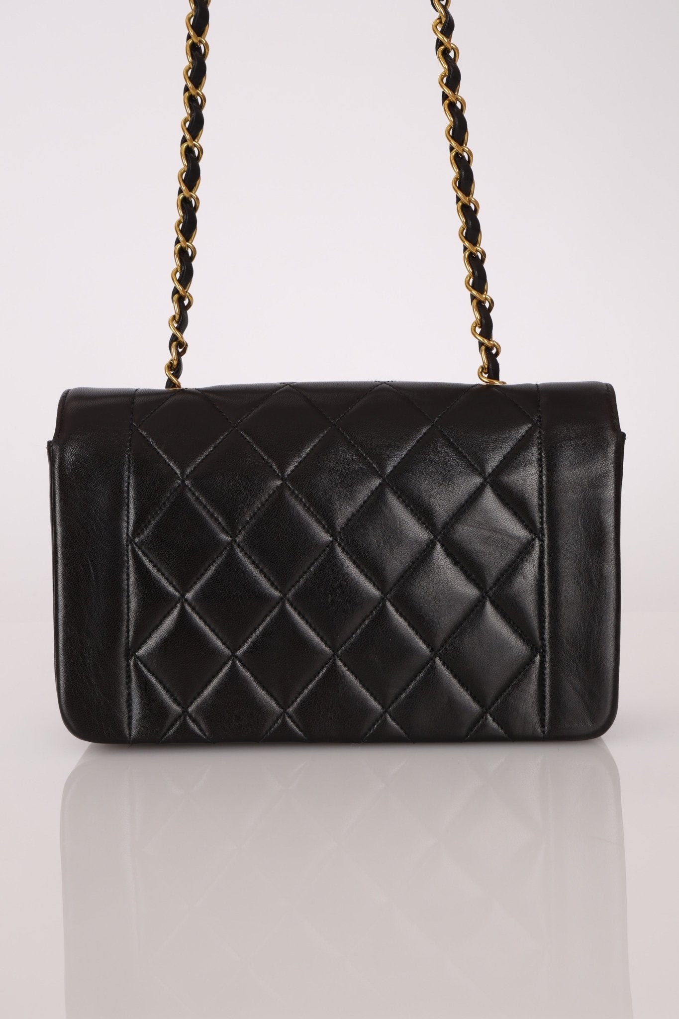 Chanel 1994 Lambskin Small Diana 24K GP - FashioNica