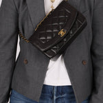 Chanel 1994 Lambskin Small Diana 24K GP - FashioNica