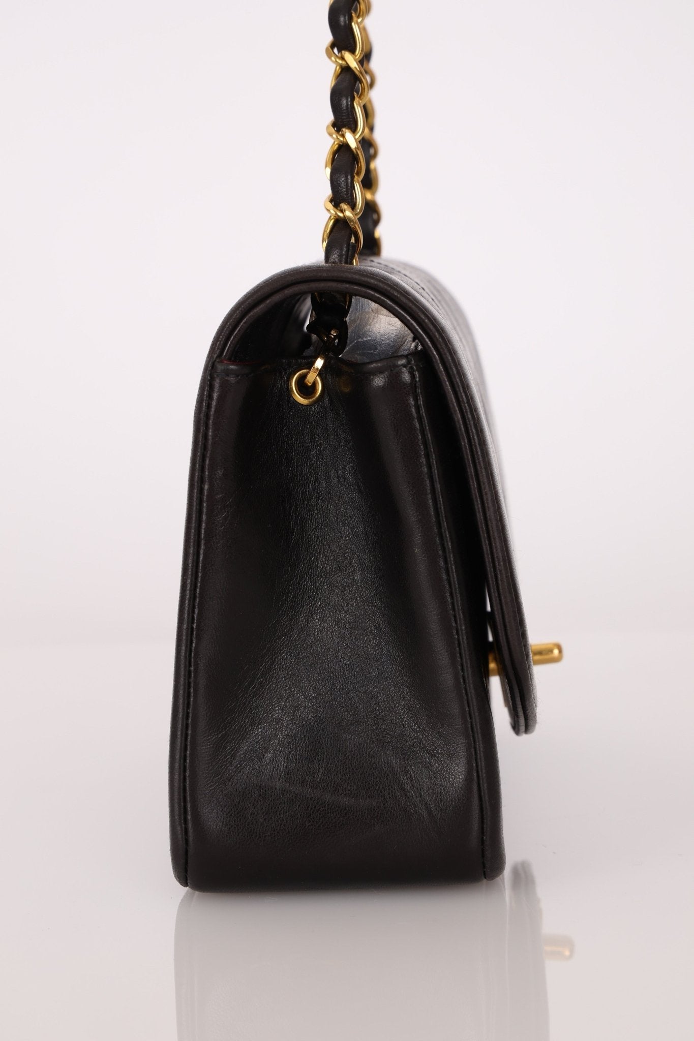 Chanel 1994 Lambskin Small Diana 24K GP - FashioNica