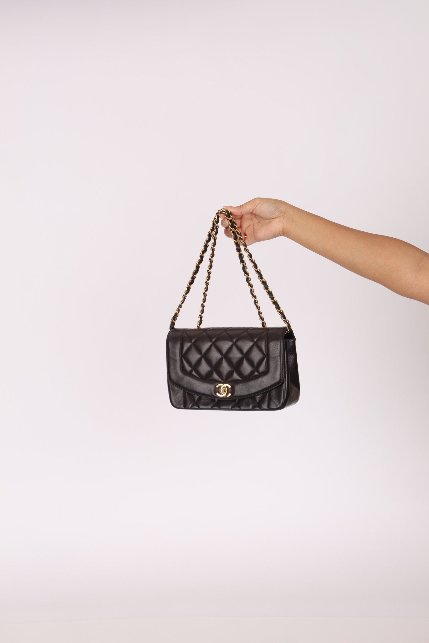 Chanel 1994 Lambskin Small Diana 24k GP - FashioNica