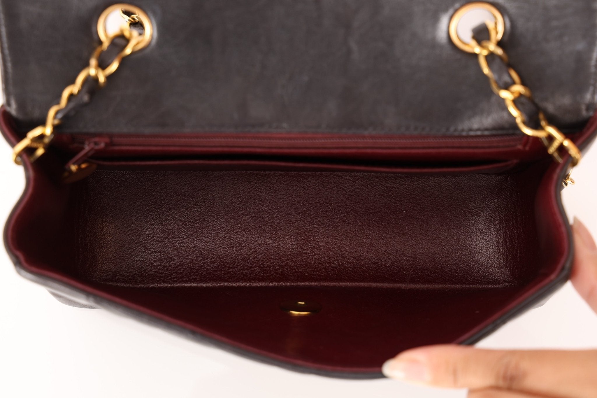 Chanel 1994 Lambskin Small Diana 24k GP - FashioNica