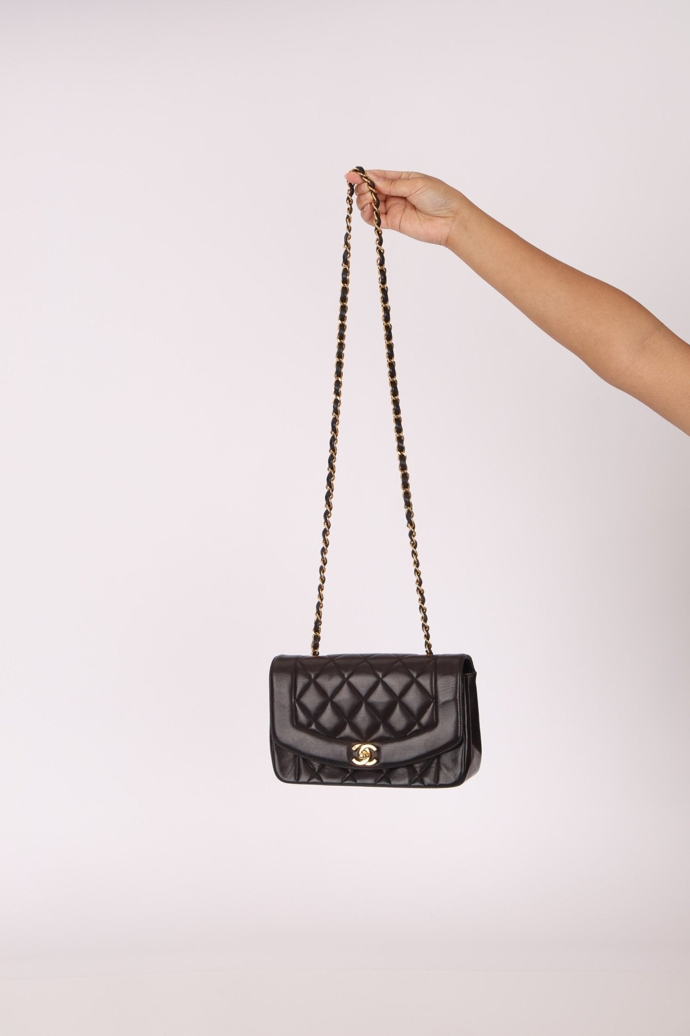 Chanel 1994 Lambskin Small Diana 24k GP - FashioNica