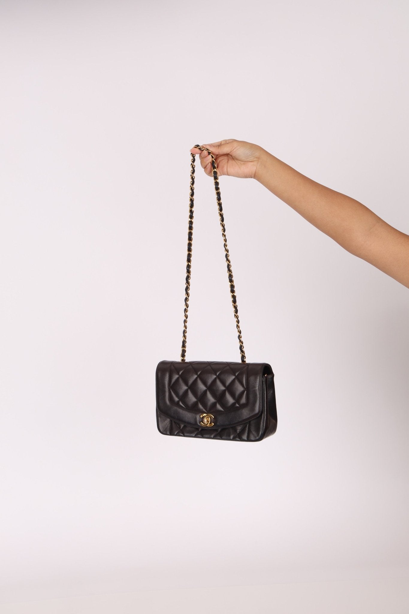 Chanel 1994 Lambskin Small Diana 24k GP - FashioNica