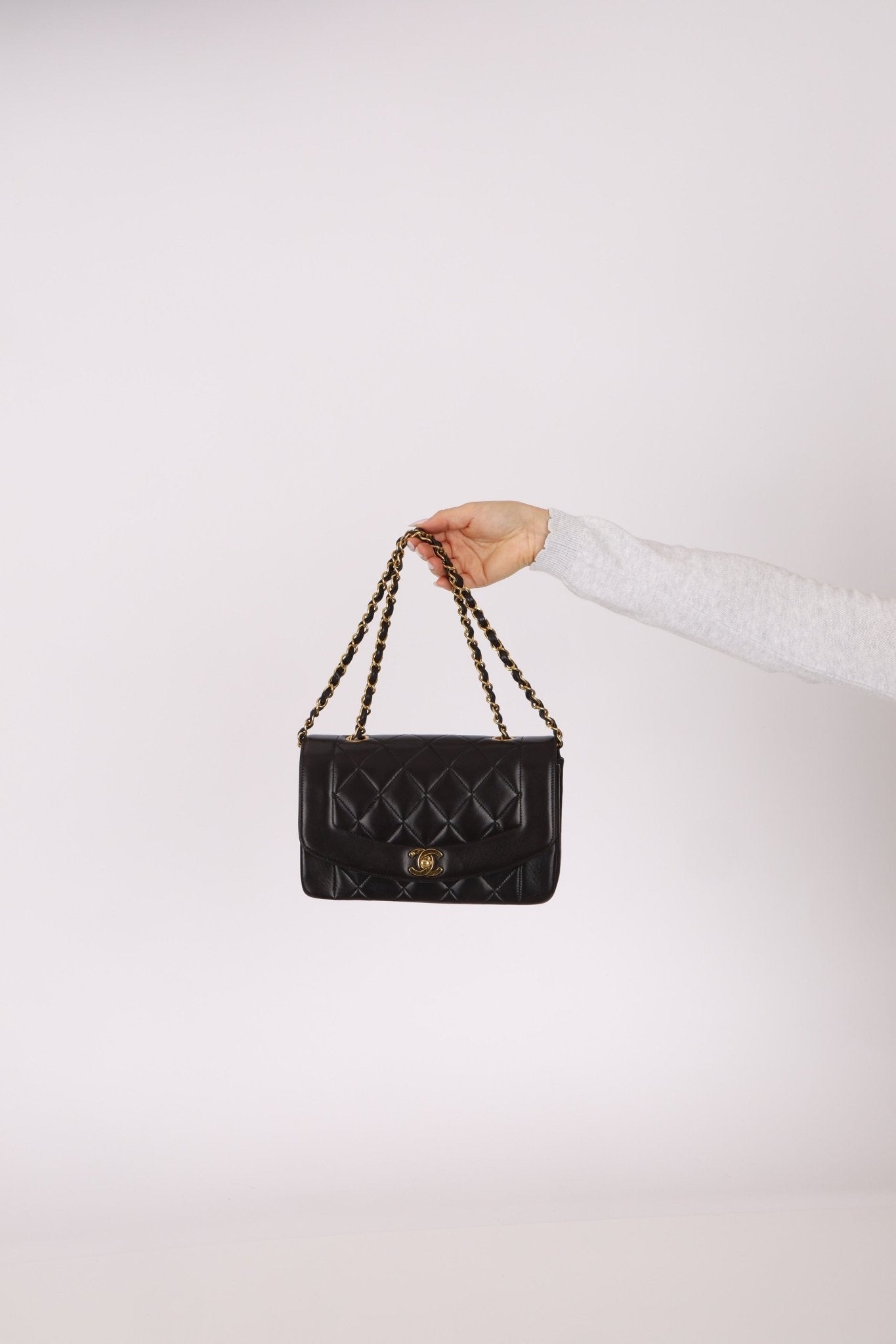 Chanel 1994 Lambskin Small Diana 24K GP - FashioNica