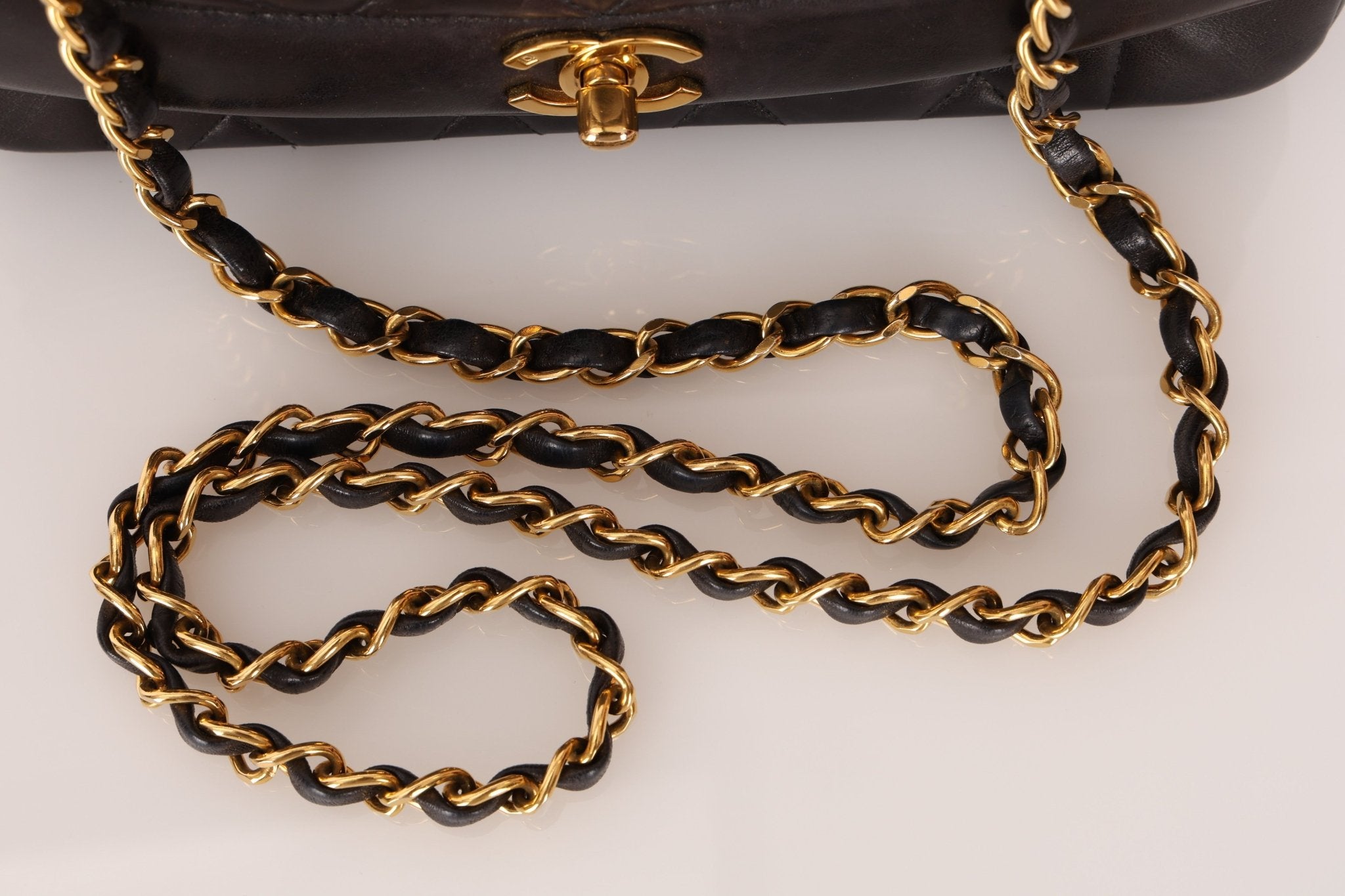 Chanel 1994 Lambskin Small Diana 24k GP - FashioNica