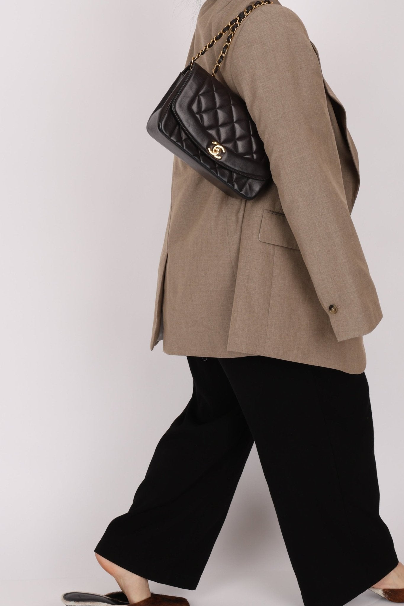 Chanel 1994 Lambskin Small Diana 24k GP - FashioNica