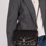 Chanel 1994 Lambskin Small Diana 24K GP - FashioNica