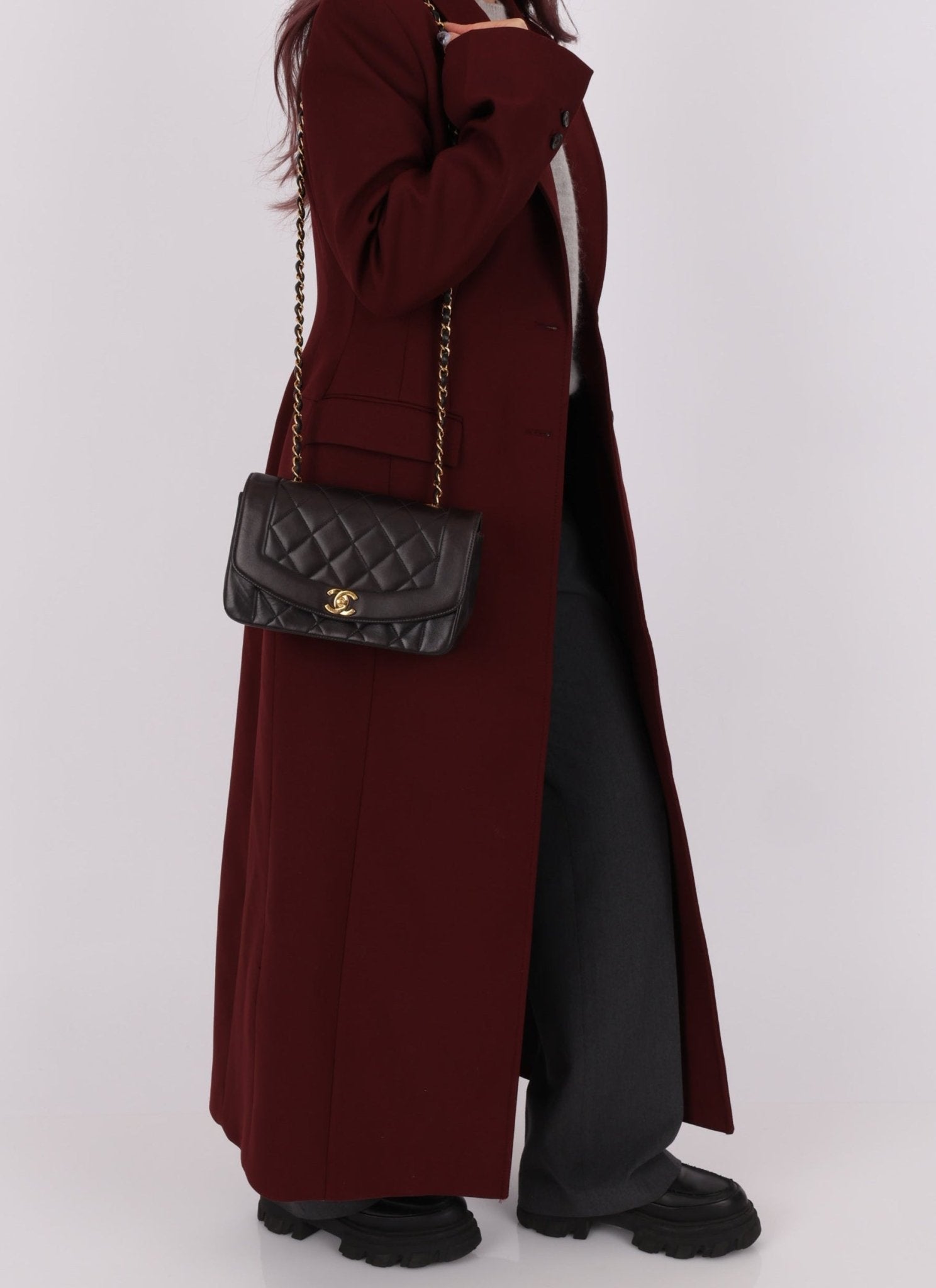 Chanel 1994 Lambskin Small Diana - FashioNica