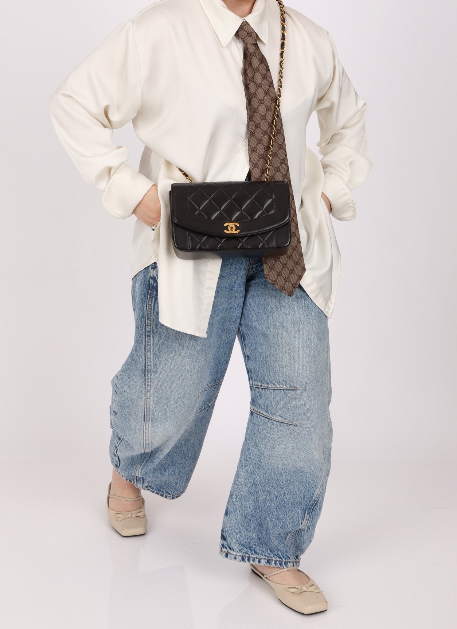 Chanel 1994 Lambskin Small Diana - FashioNica
