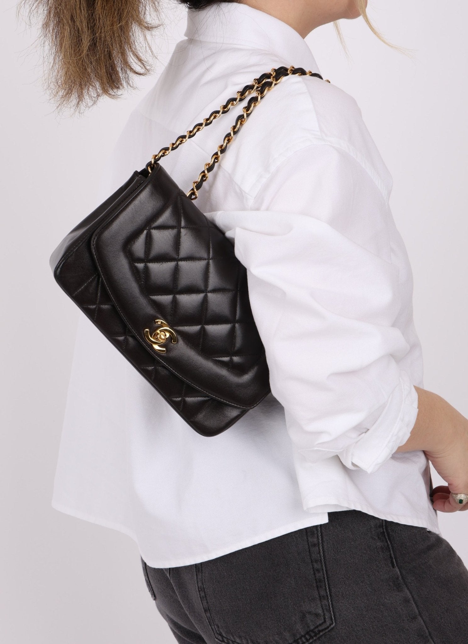 Chanel 1994 Lambskin Small Diana - FashioNica