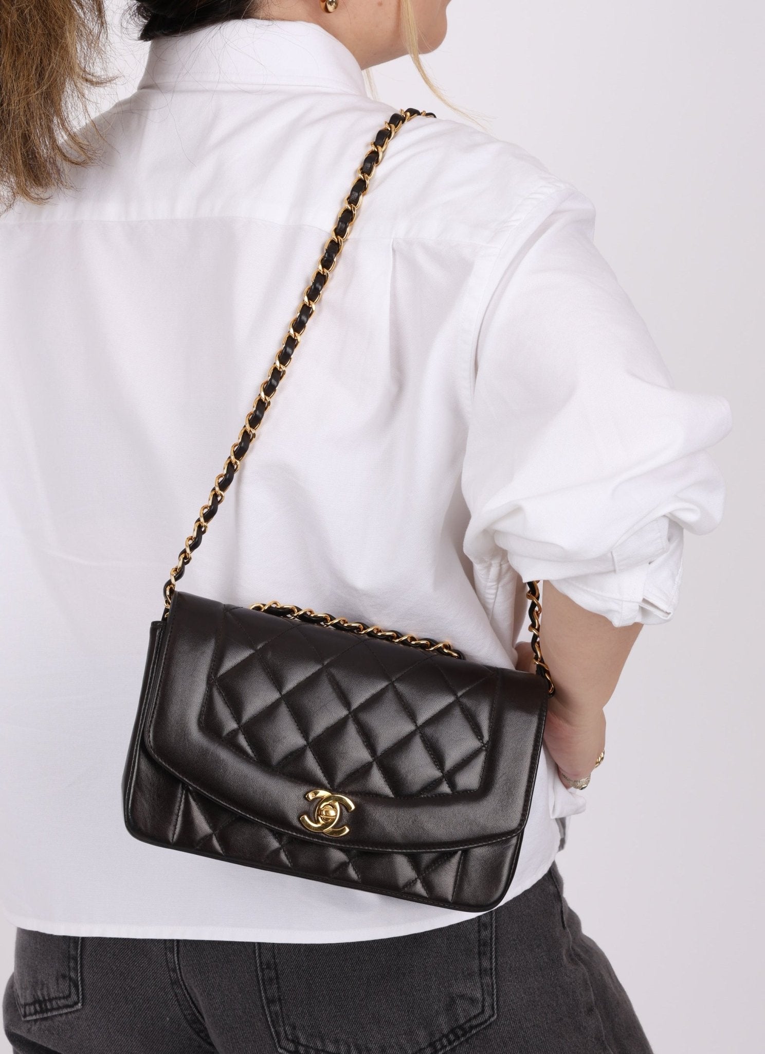 Chanel 1994 Lambskin Small Diana - FashioNica