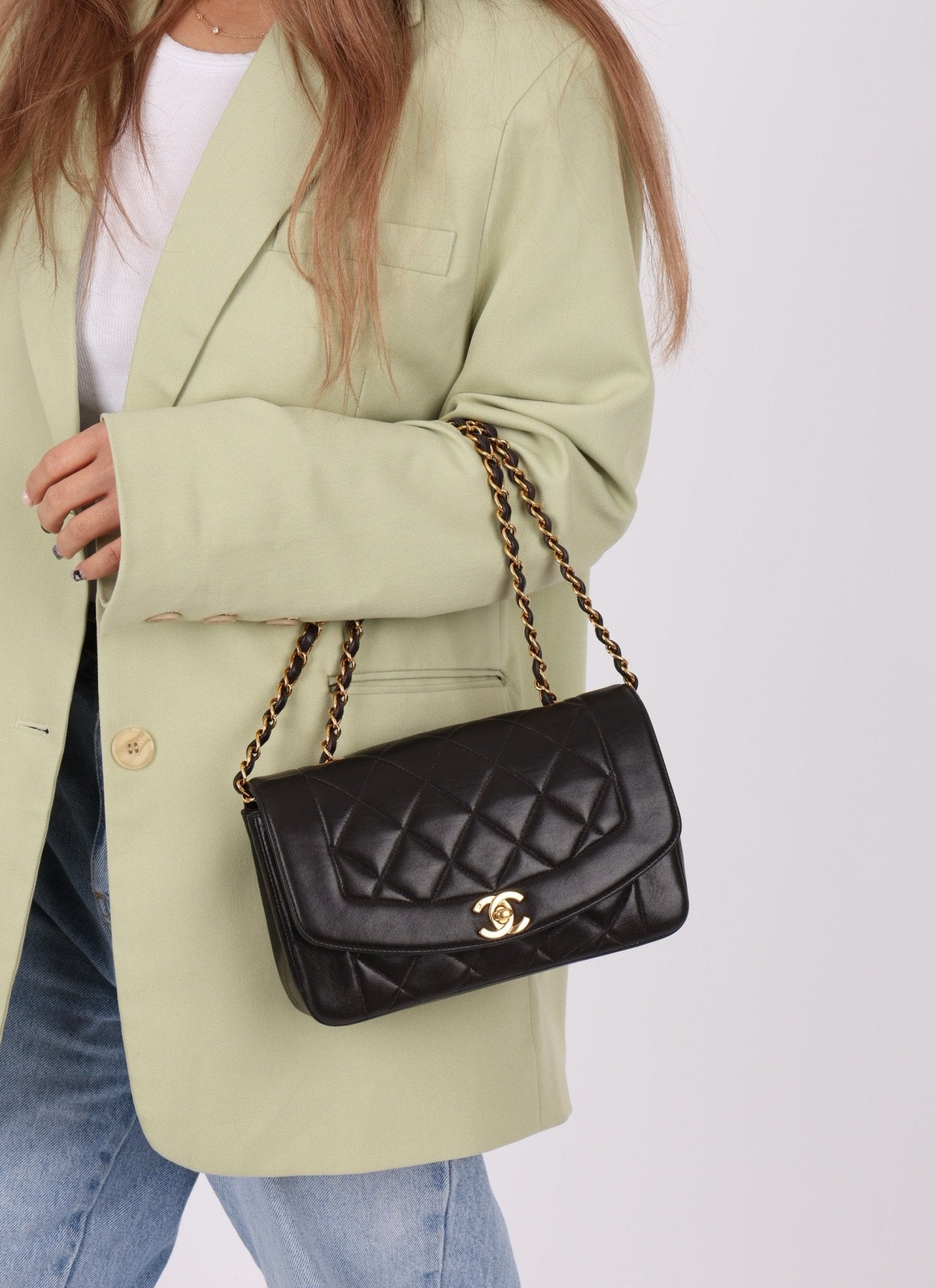 Chanel 1994 Lambskin Small Diana - FashioNica