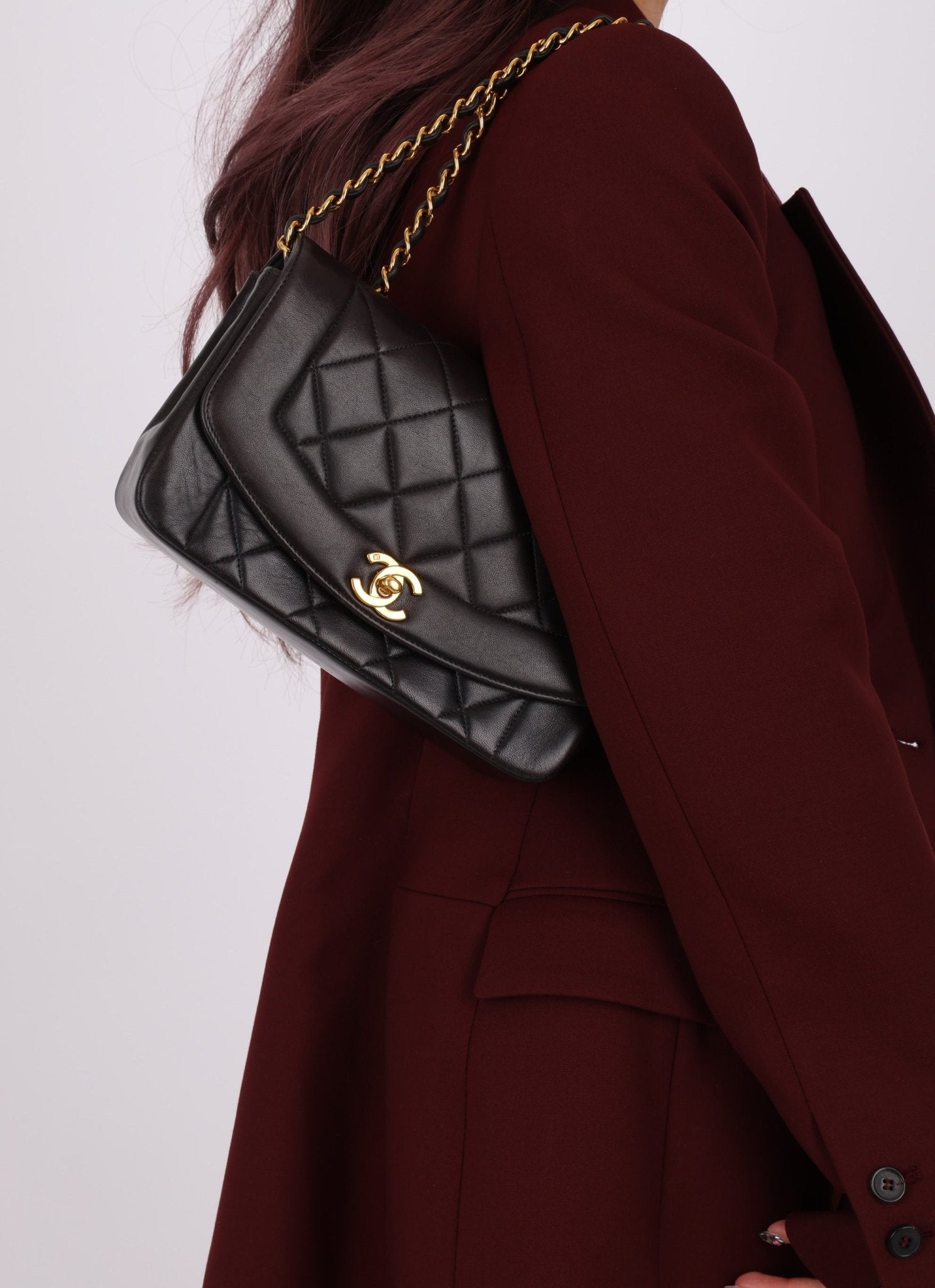 Chanel 1994 Lambskin Small Diana - FashioNica