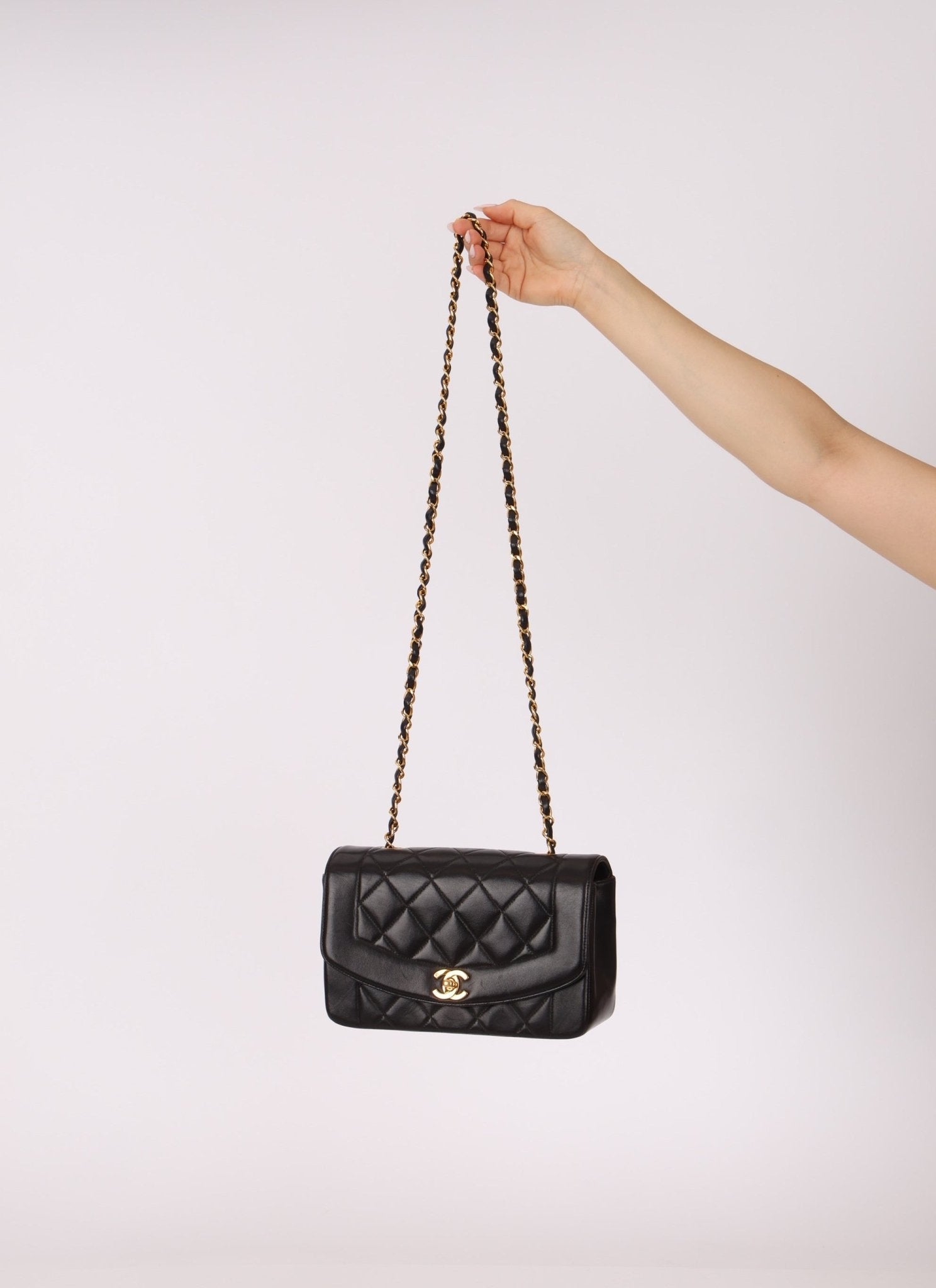 Chanel 1994 Lambskin Small Diana - FashioNica