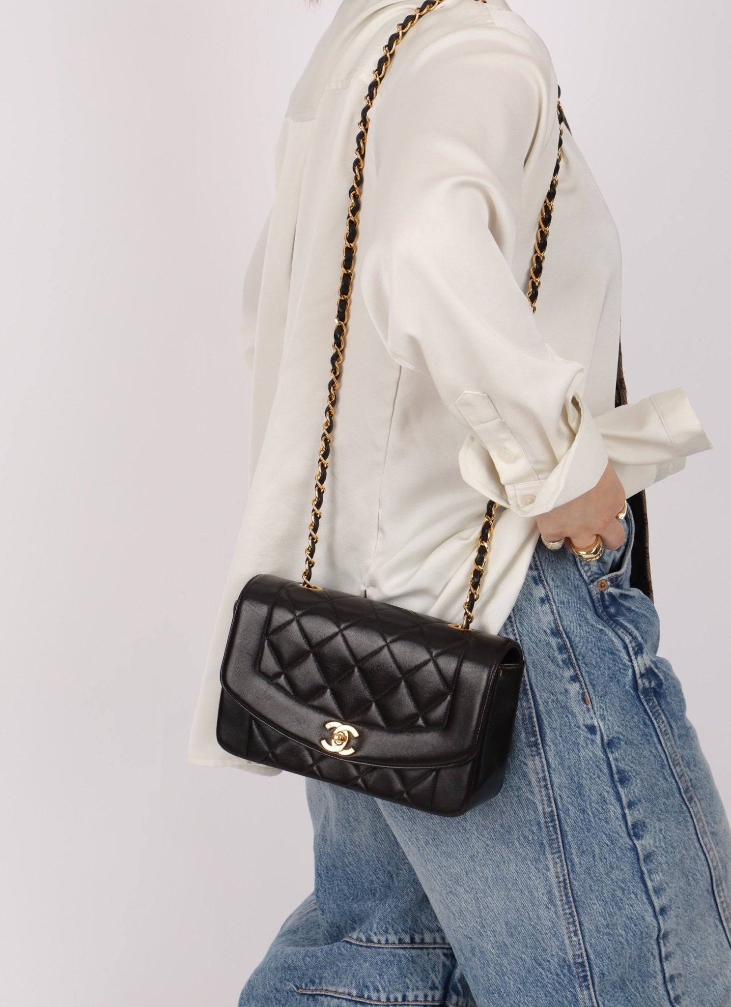 Chanel 1994 Lambskin Small Diana - FashioNica