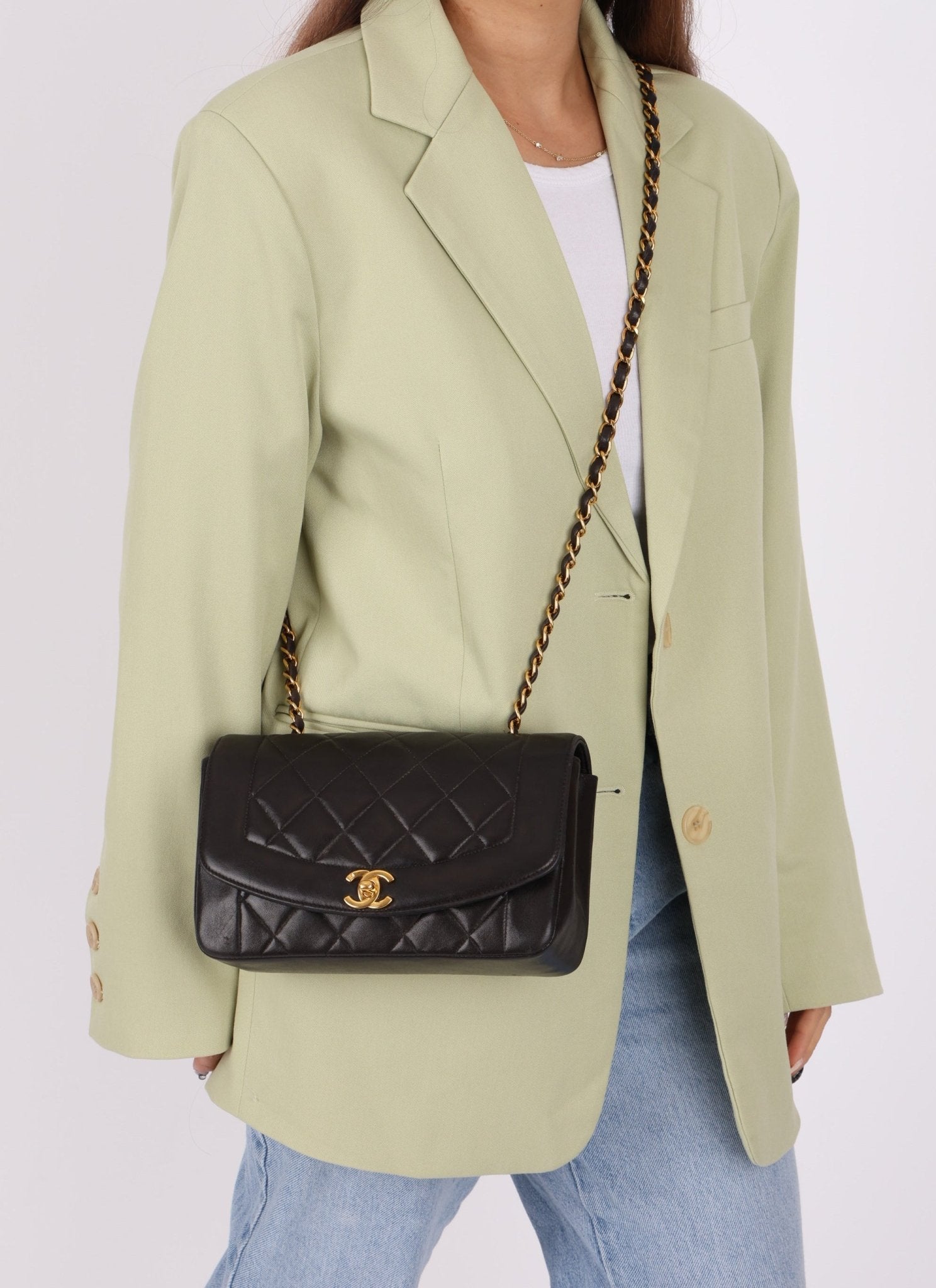 Chanel 1994 Lambskin Small Diana - FashioNica