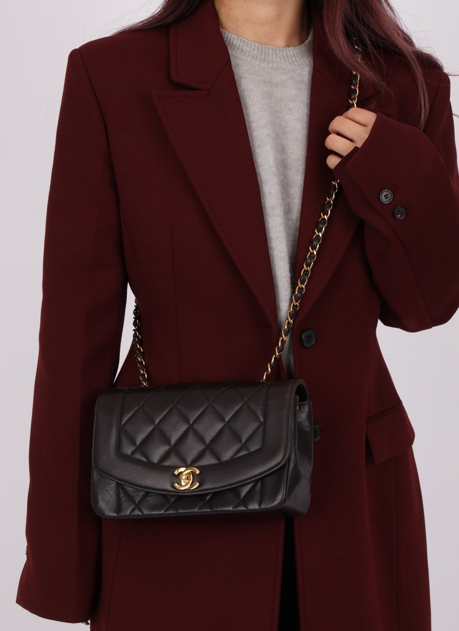 Chanel 1994 Lambskin Small Diana - FashioNica