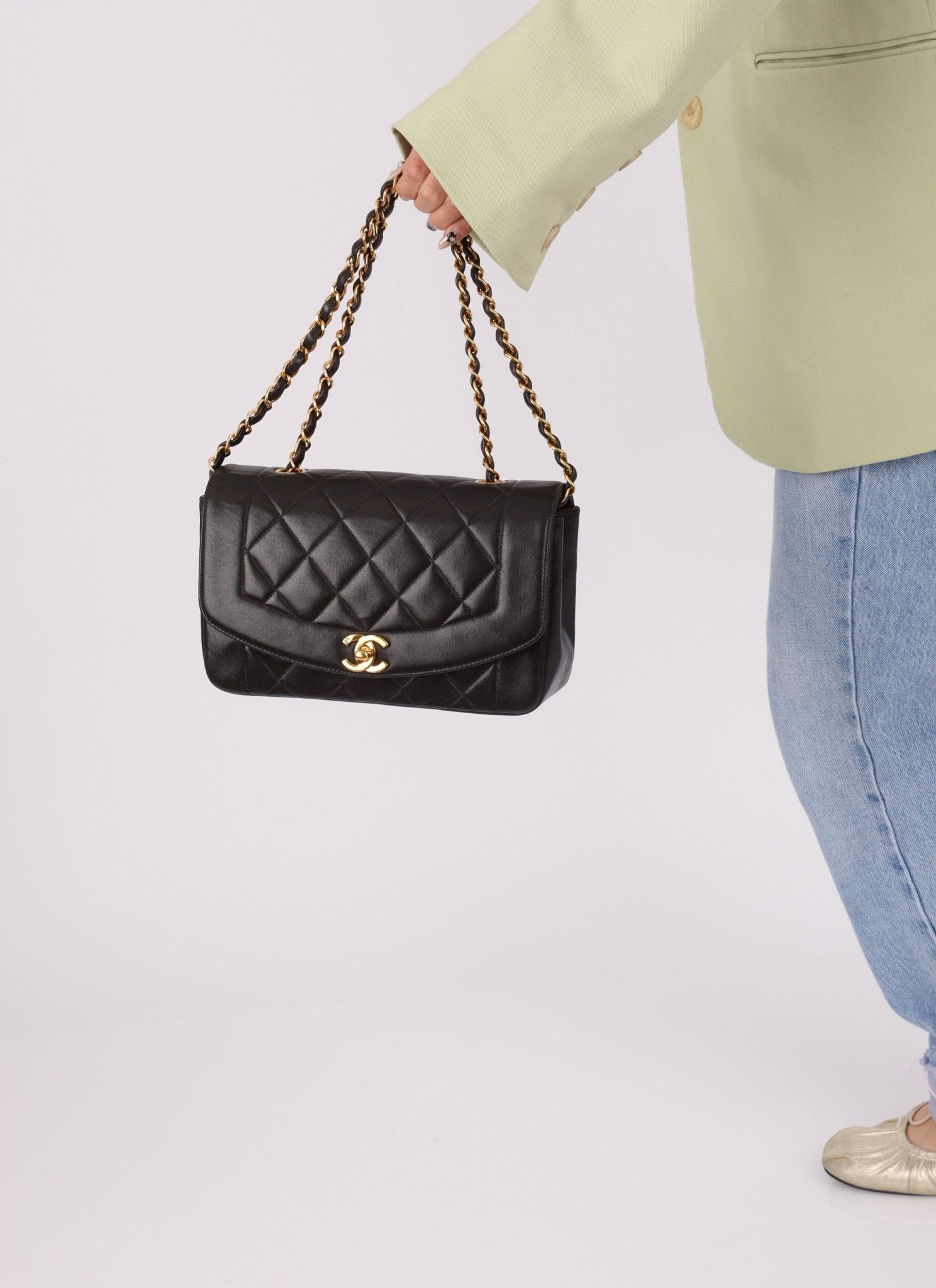 Chanel 1994 Lambskin Small Diana - FashioNica