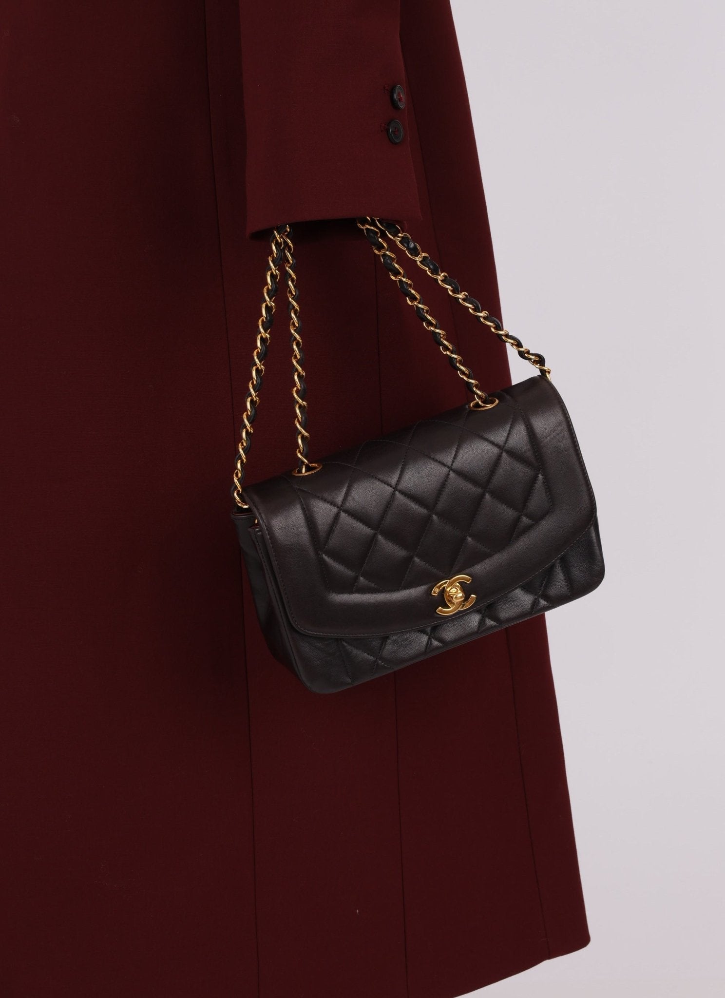 Chanel 1994 Lambskin Small Diana - FashioNica