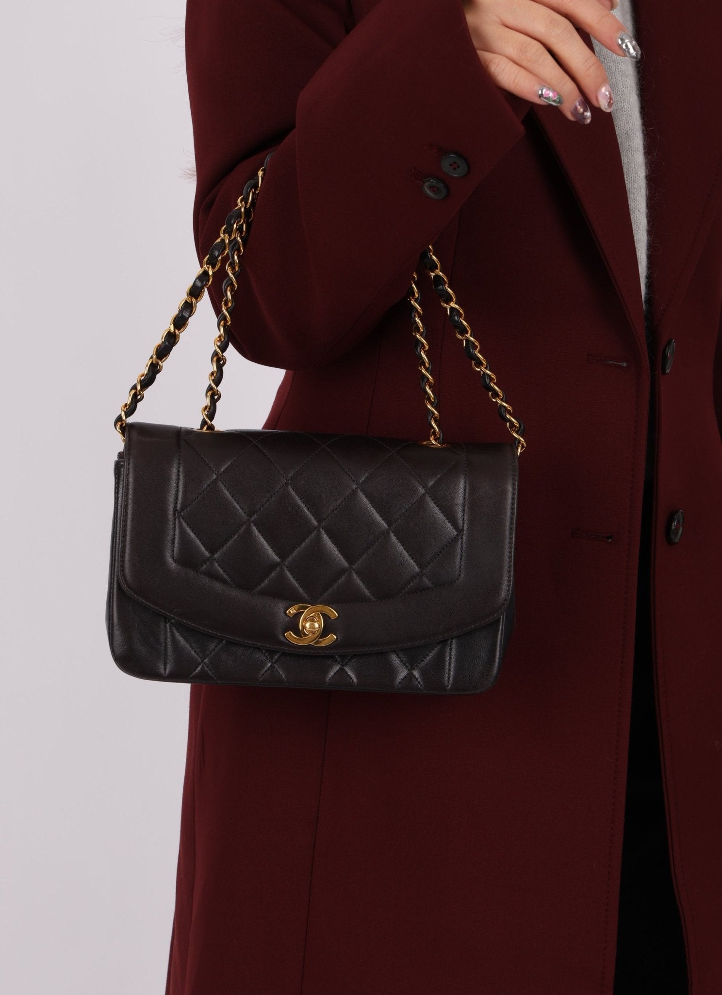 Chanel 1994 Lambskin Small Diana - FashioNica