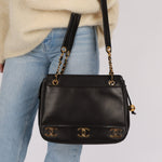 Chanel 1994 Lambskin Triple CC Shoulder Bag 24K GP - FashioNica
