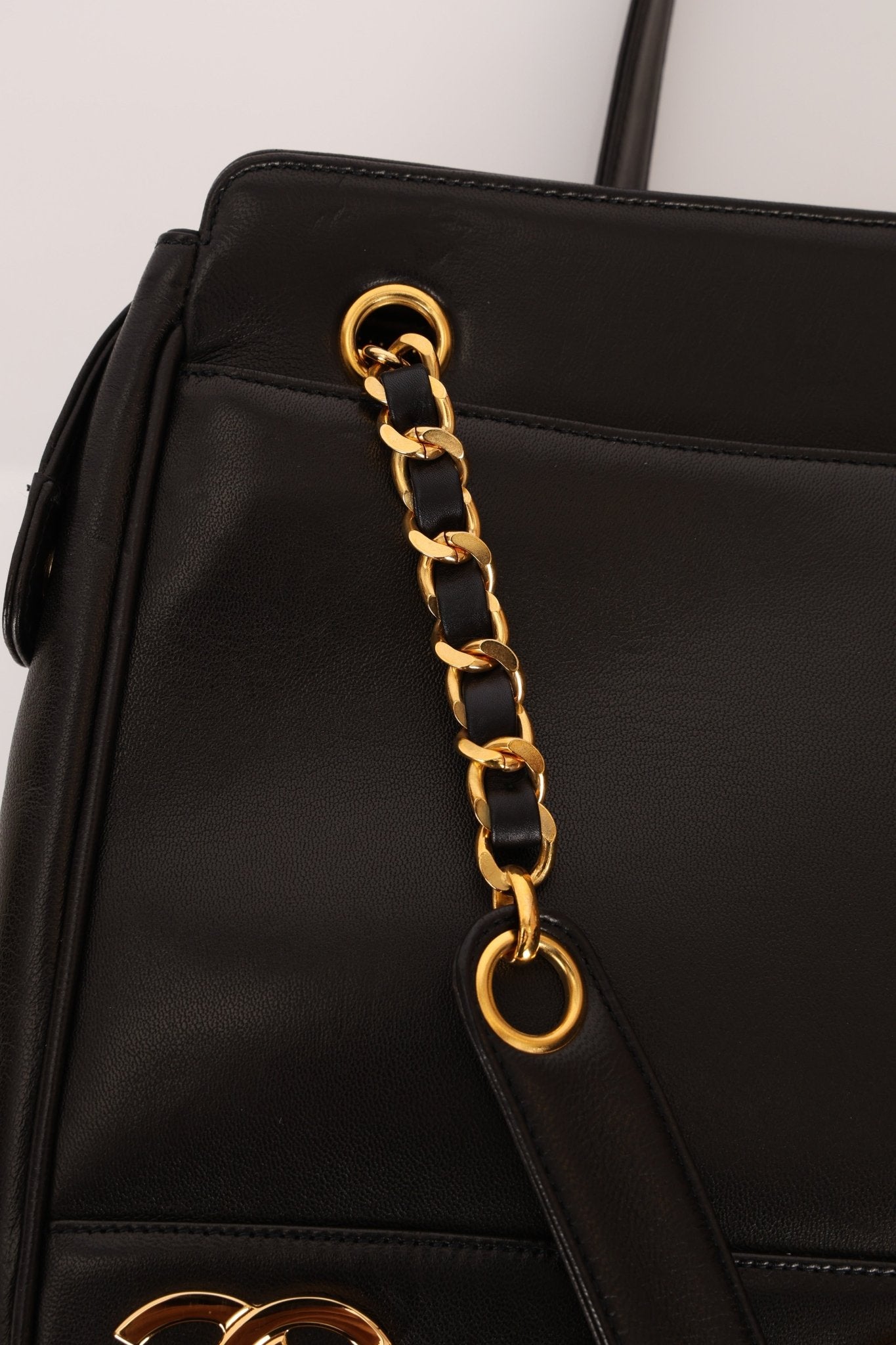 Chanel 1994 Lambskin Triple CC Shoulder Bag 24K GP - FashioNica