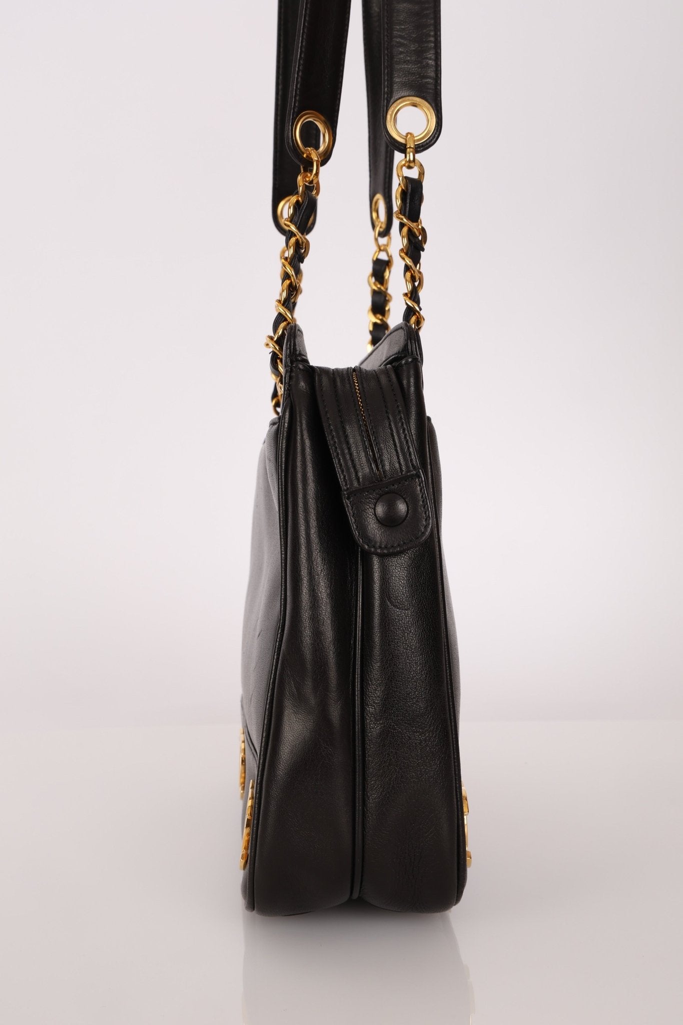 Chanel 1994 Lambskin Triple CC Shoulder Bag 24K GP - FashioNica