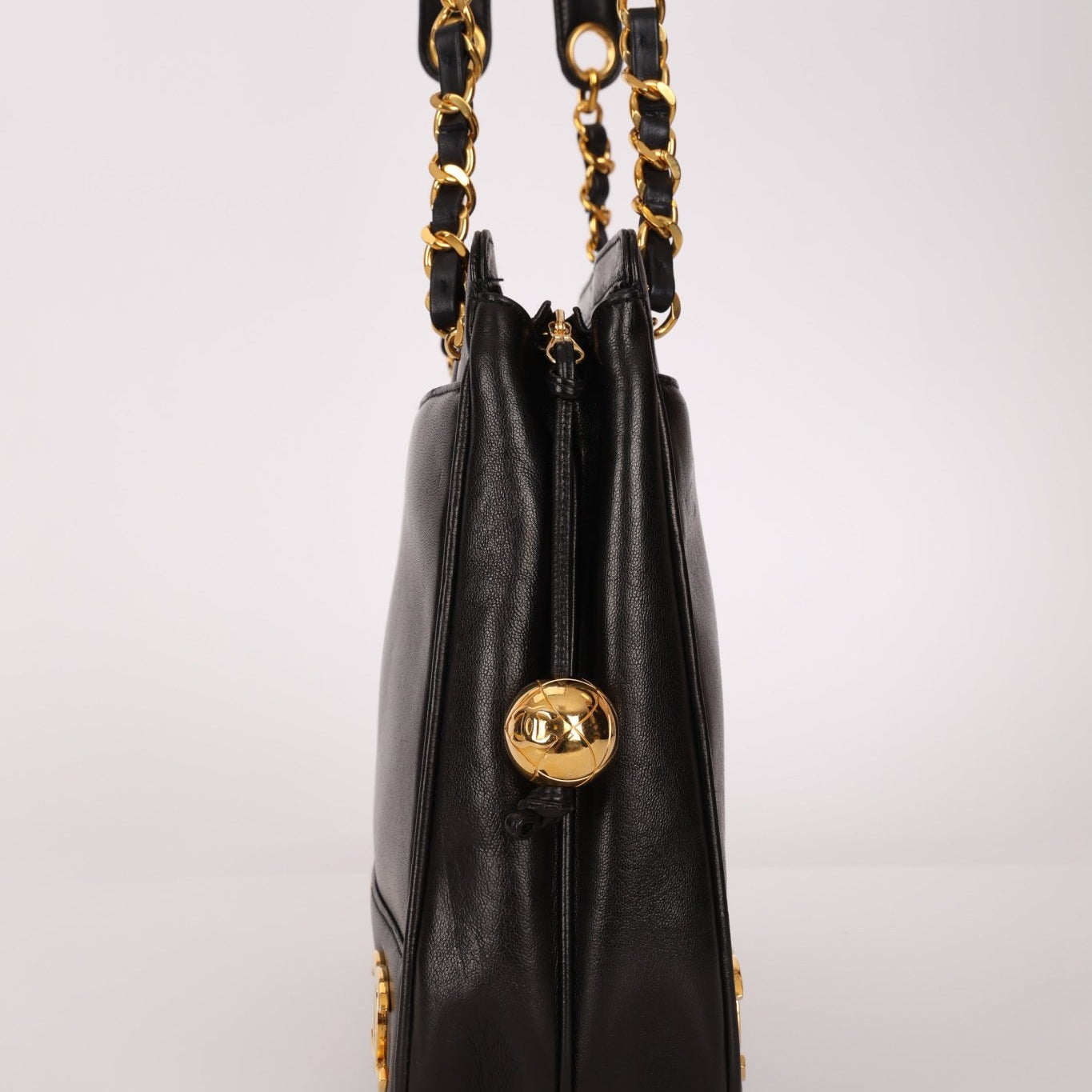 Chanel 1994 Lambskin Triple CC Shoulder Bag 24K GP - FashioNica